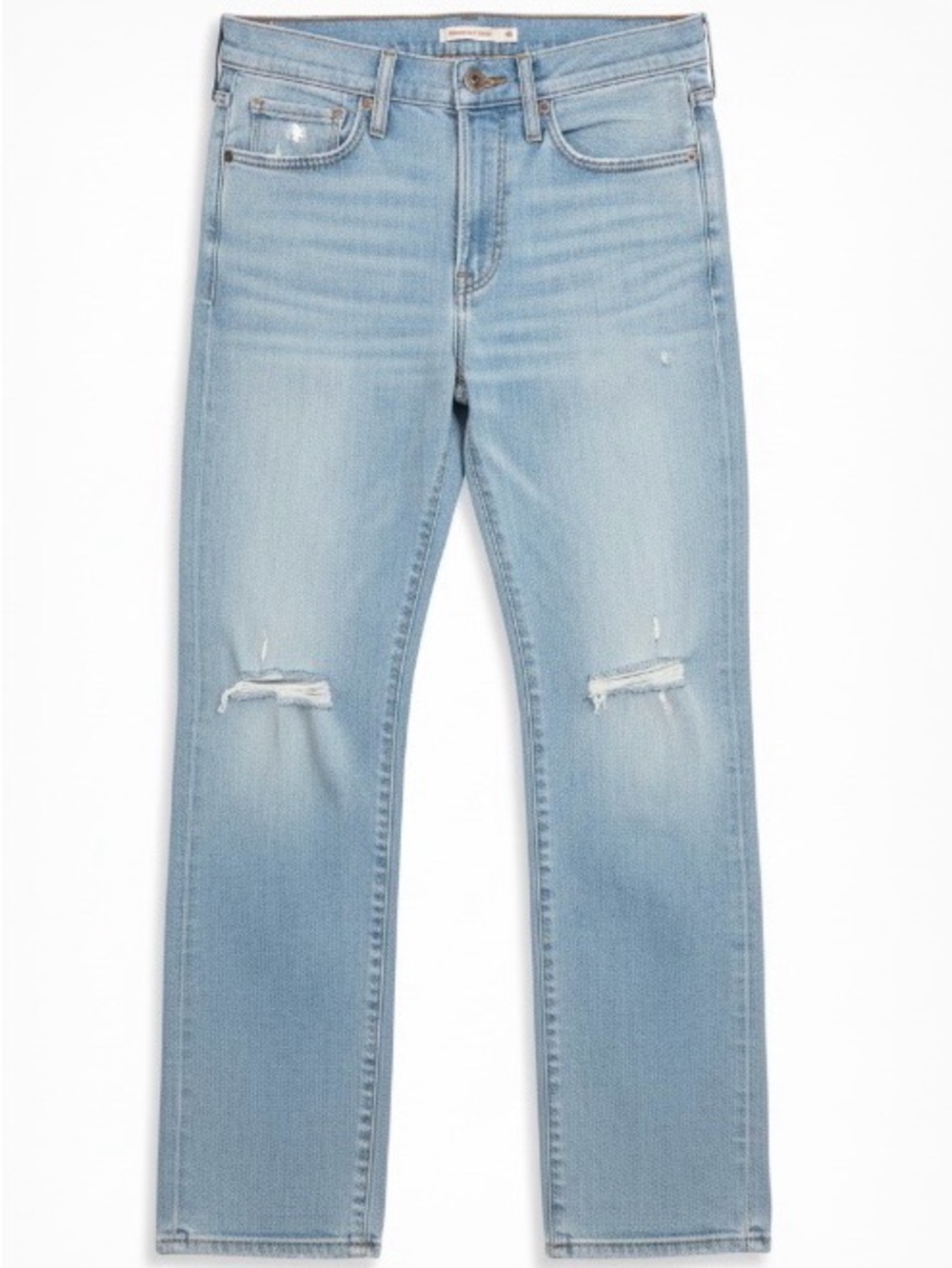 Levi's Women's Straight Leg Light Blue Distressed Jeans